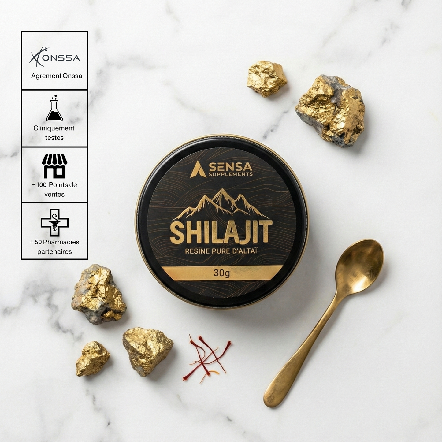 Résine de Shilajit Sensa