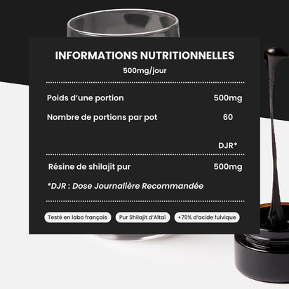 Résine de Shilajit Sensa