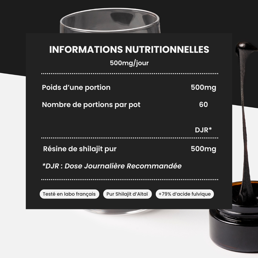 Résine de Shilajit Sensa