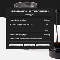 Résine de Shilajit Sensa